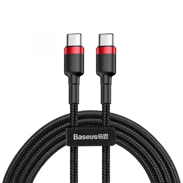 Baseus Cafule Cable USB C PD 2 0 QC 3 0 60W 2m Black Red 15261 1