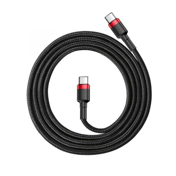 Baseus Cafule Cable USB C PD 2 0 QC 3 0 60W 2m Black Red 15261 2