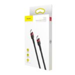 Baseus Cafule Cable USB C PD 2 0 QC 3 0 60W 2m Black Red 15261 8