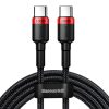 Baseus Cafule PD2 0 100W flash charging USB For Type C cable 20V 5A 2m Red Black 18109 1