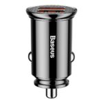 Baseus Circular Car Charger 2xUSB QC3 0 5A 30W Black 14915 2