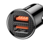 Baseus Circular Car Charger 2xUSB QC3 0 5A 30W Black 14915 5