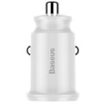 Baseus Grain Car Charger 2x USB 5V 3 1A white 14466 2