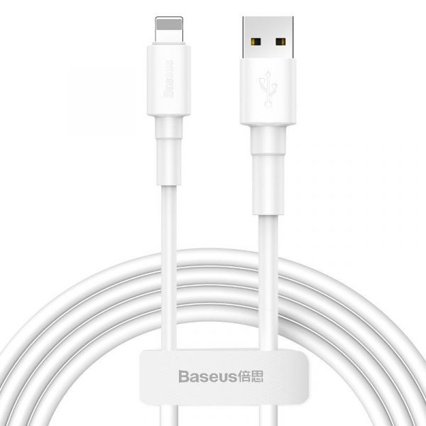 Baseus Mini USB Lightning Cable 2 4A 1m White 16348 1