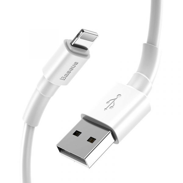 Baseus Mini USB Lightning Cable 2 4A 1m White 16348 3