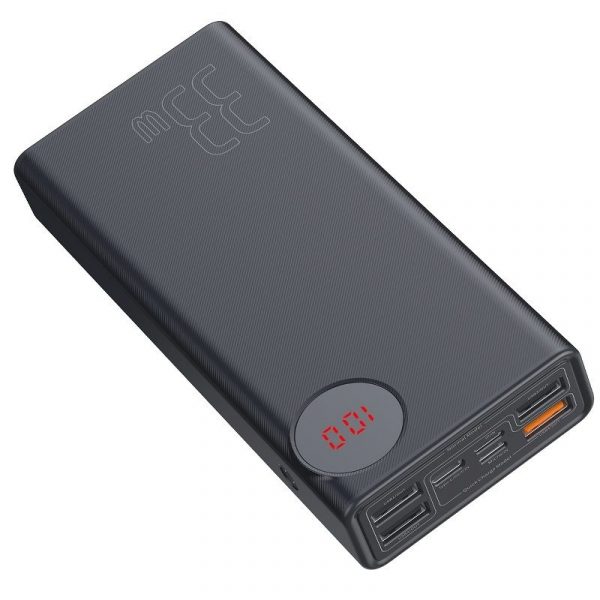 Baseus Mulight Powerbank 30000mAh 2x USB QC 3 0 PD Black 16717 5