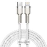 USB C cable for Lightning Baseus Cafule PD 20W 2m white 19707 1