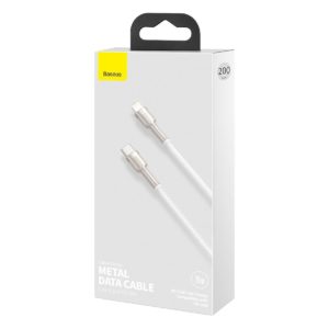USB C cable for Lightning Baseus Cafule PD 20W 2m white 19707 7