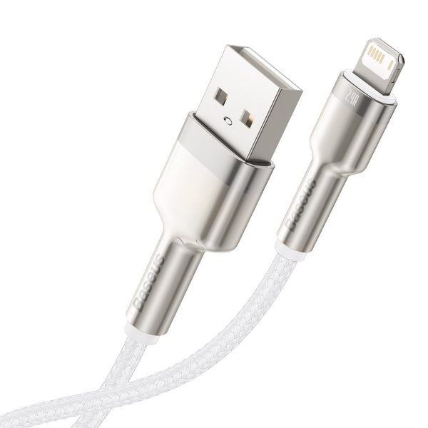 eng pl USB cable for Lightning Baseus Cafule 2 4A 2m white 19715 3